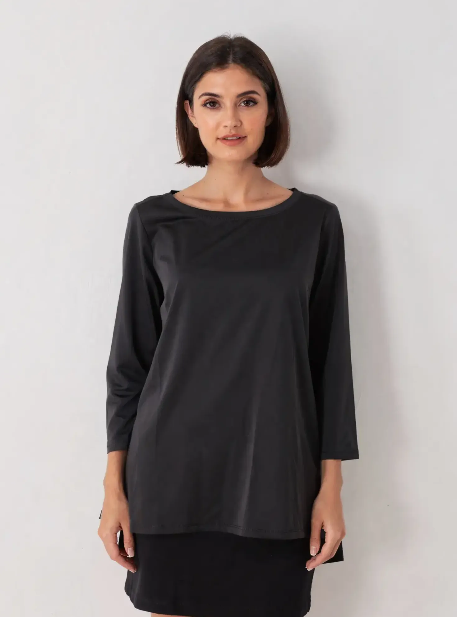 T-shirt Kozan Noir Manches 3/4