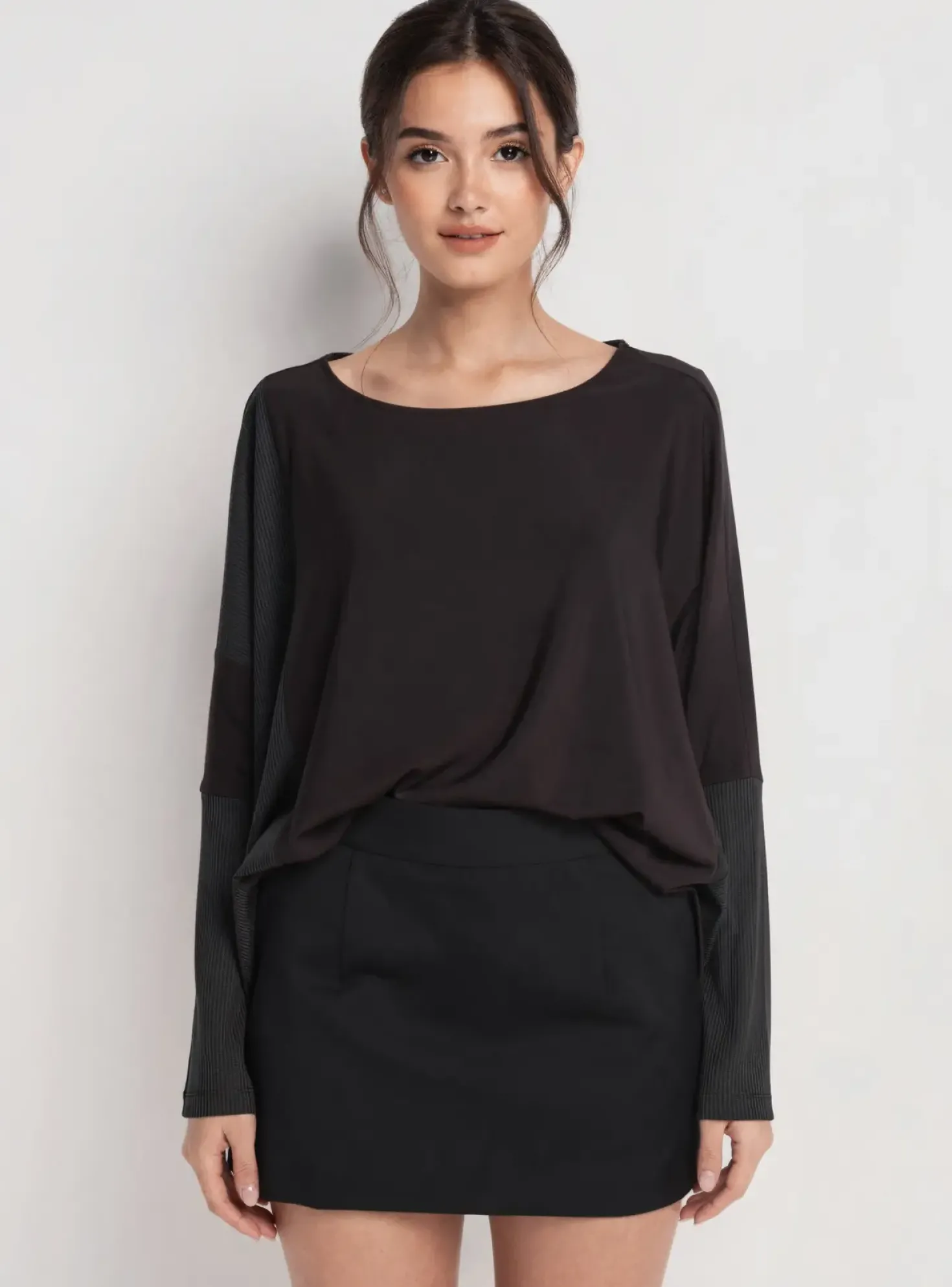 T-shirt Kozan Noir Manches Longues