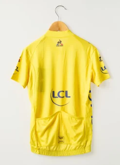T-shirt Le Coq Sportif Jaune Manches Courtes