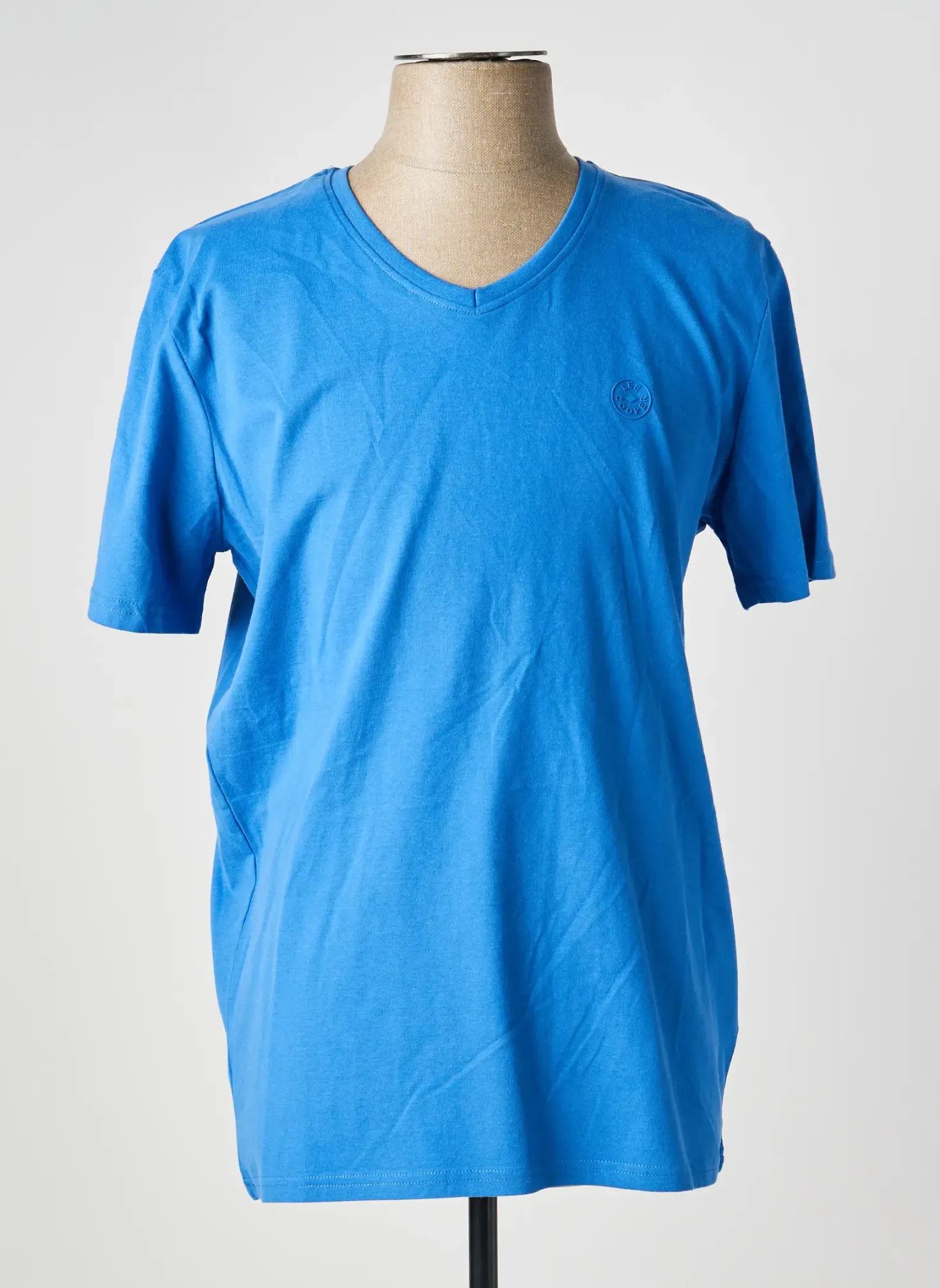 T-shirt Lee Cooper Bleu Manches Courtes