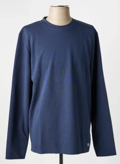 T-shirt Lee Cooper Bleu Manches Longues