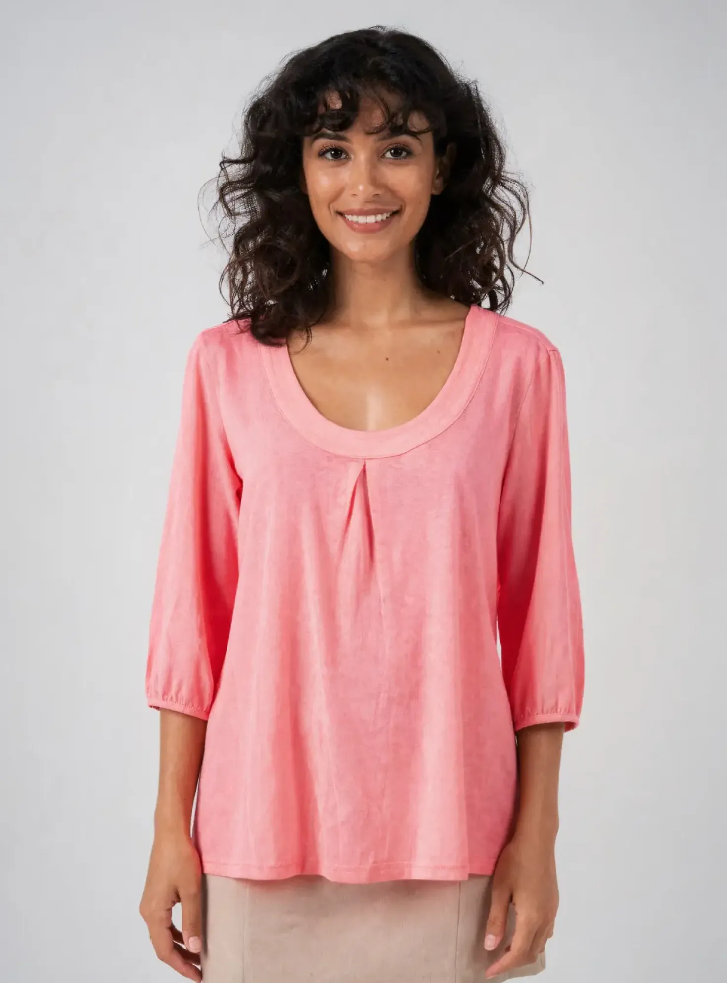 T-shirt Lola Espeleta Rose Manches 3/4