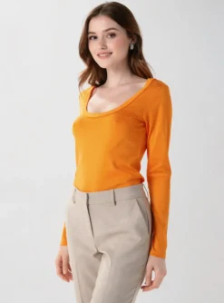 T-shirt Loona Orange Manches Longues
