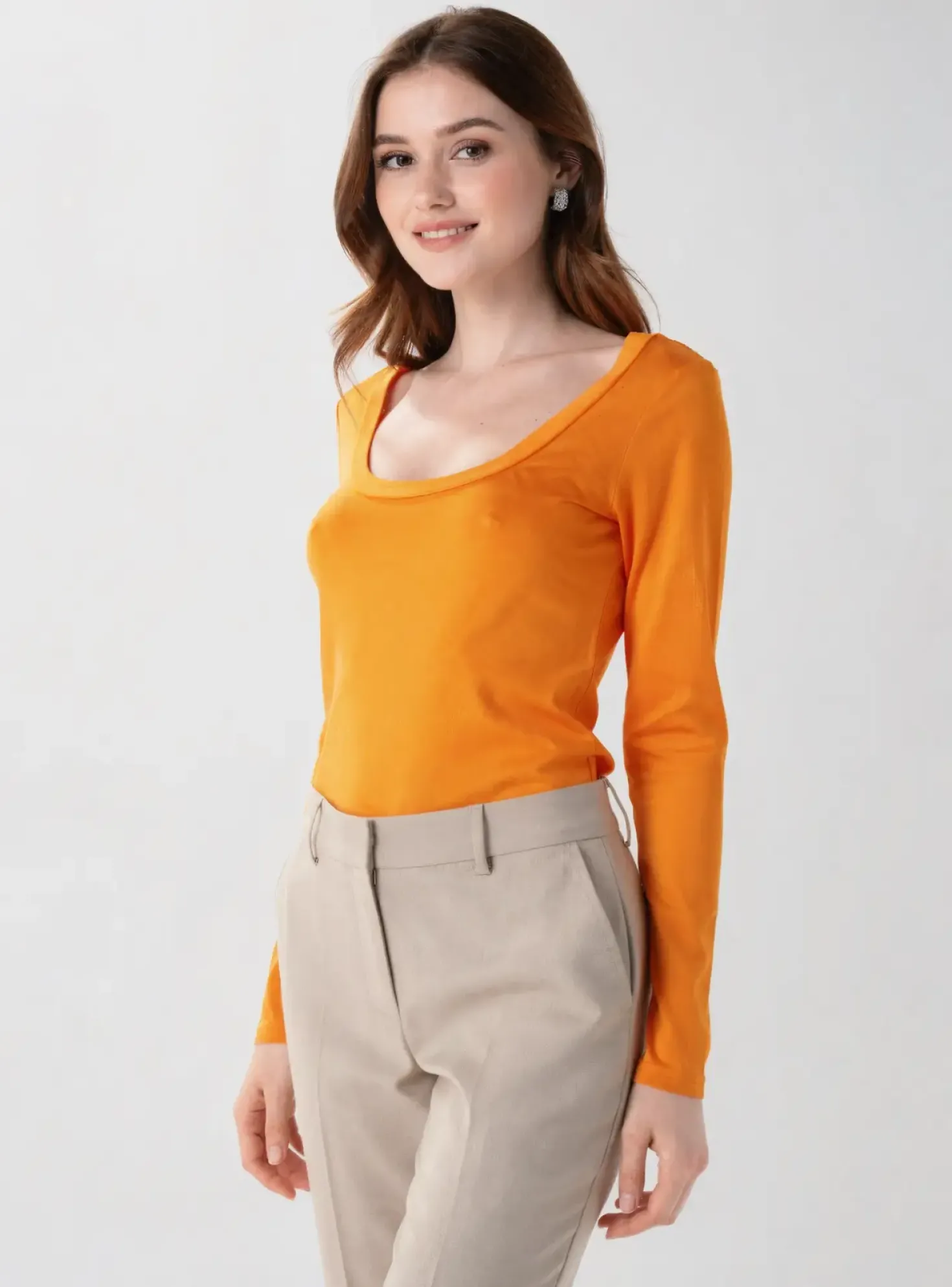 T-shirt Loona Orange Manches Longues