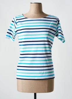 T-shirt Love By Md Bleu Manches Courtes