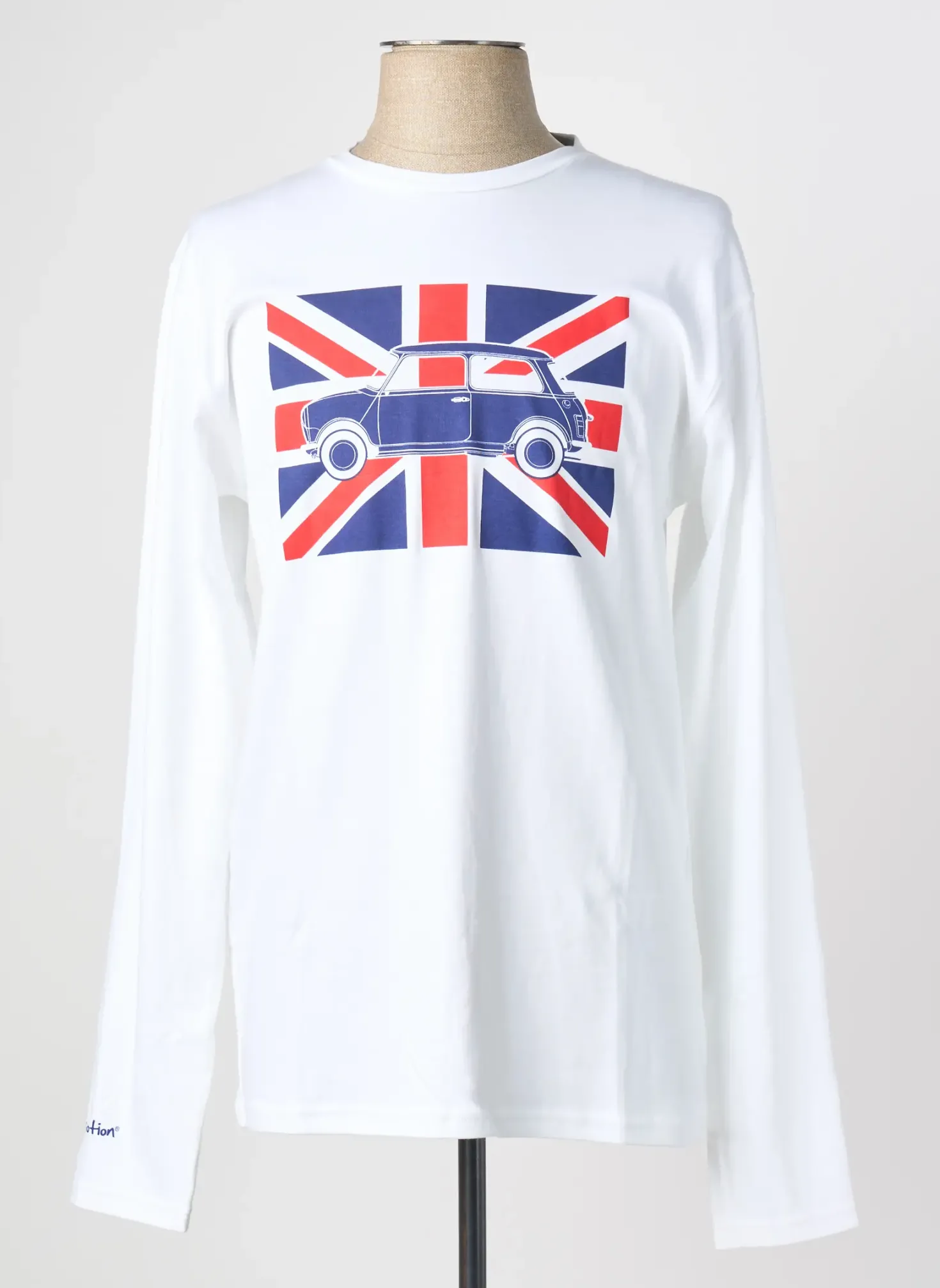 T-shirt Ma Locomotion Blanc Manches Longues
