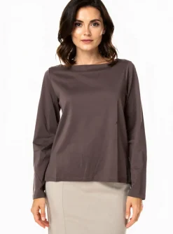 T-shirt Maloka Marron Manches Longues