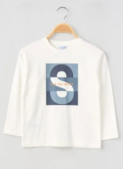 T-shirt Mayoral Beige Manches Longues