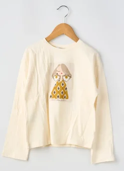 T-shirt Mayoral Beige Manches Longues