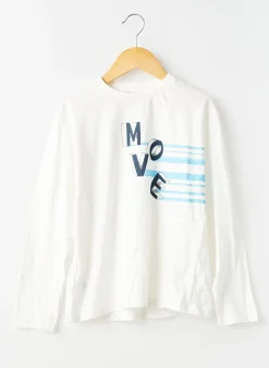 T-shirt Mayoral Blanc Manches Longues