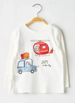 T-shirt Mayoral Blanc Manches Longues