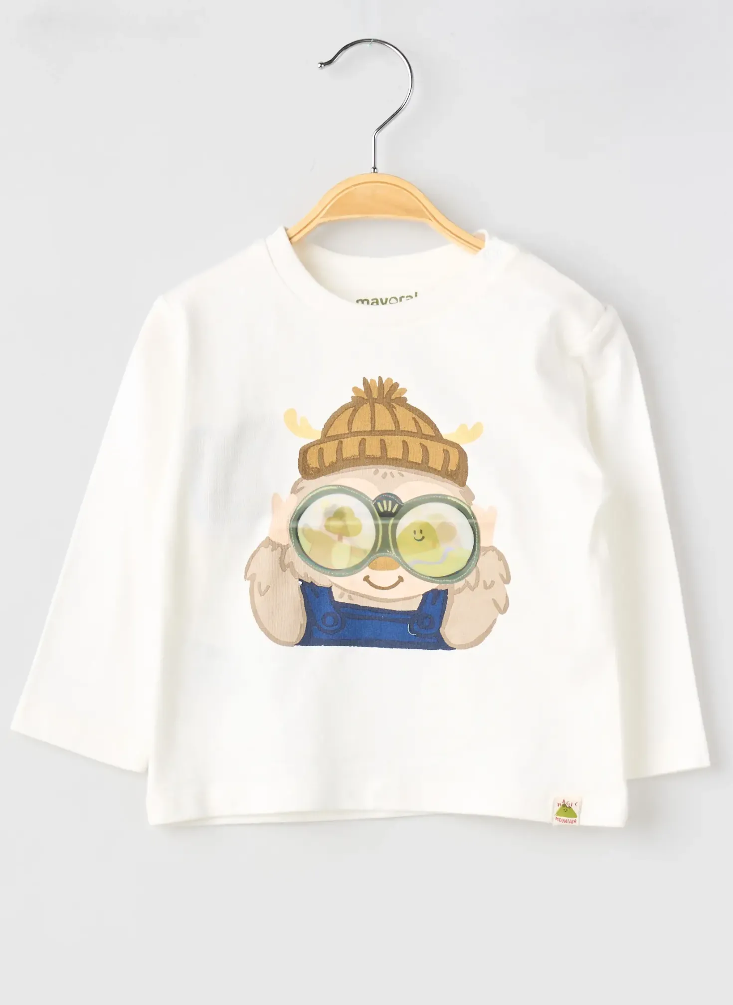 T-shirt Mayoral Blanc Manches Longues