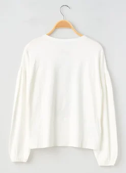 T-shirt Mayoral Blanc Manches Longues