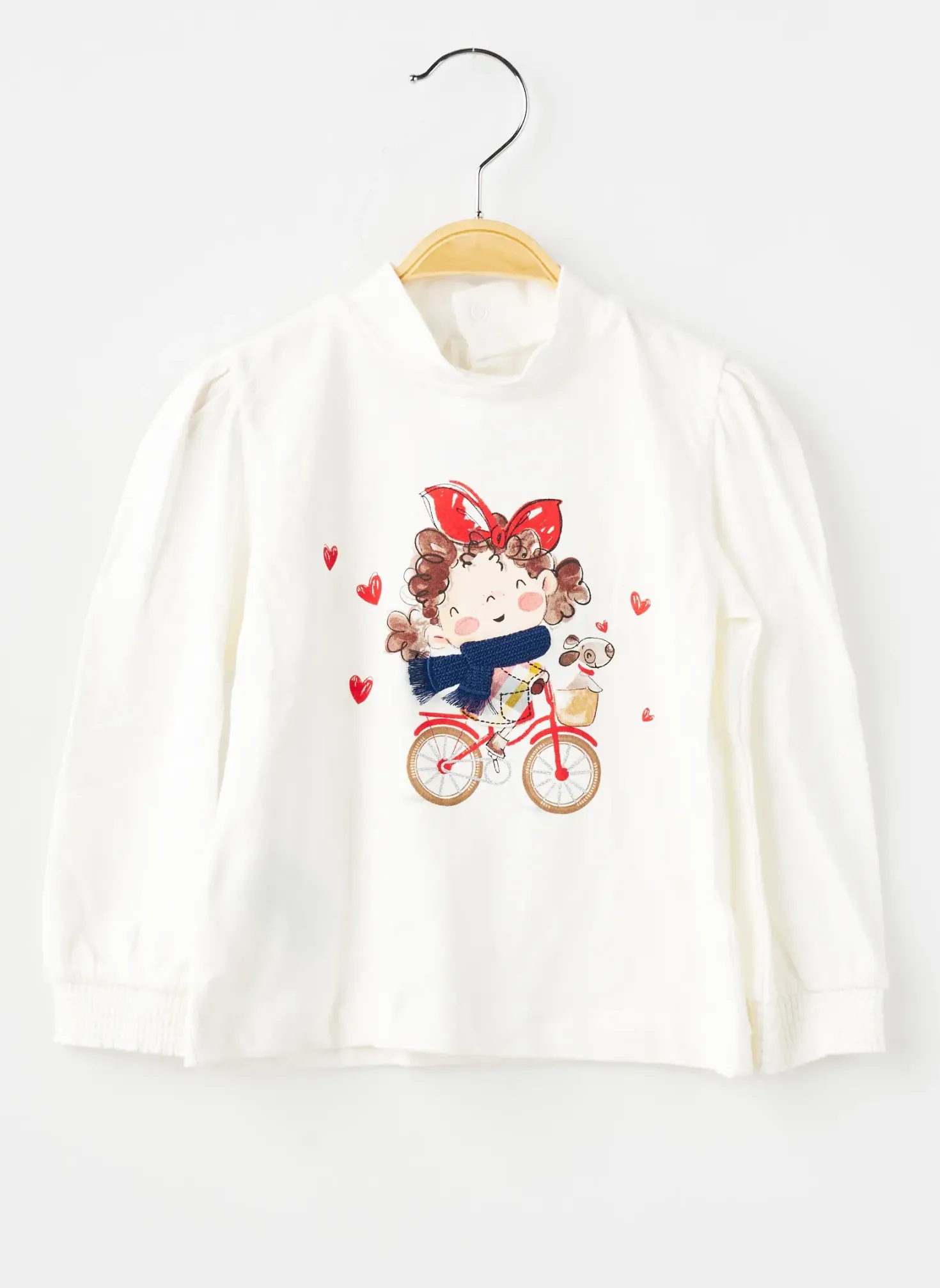 T-shirt Mayoral Blanc Manches Longues