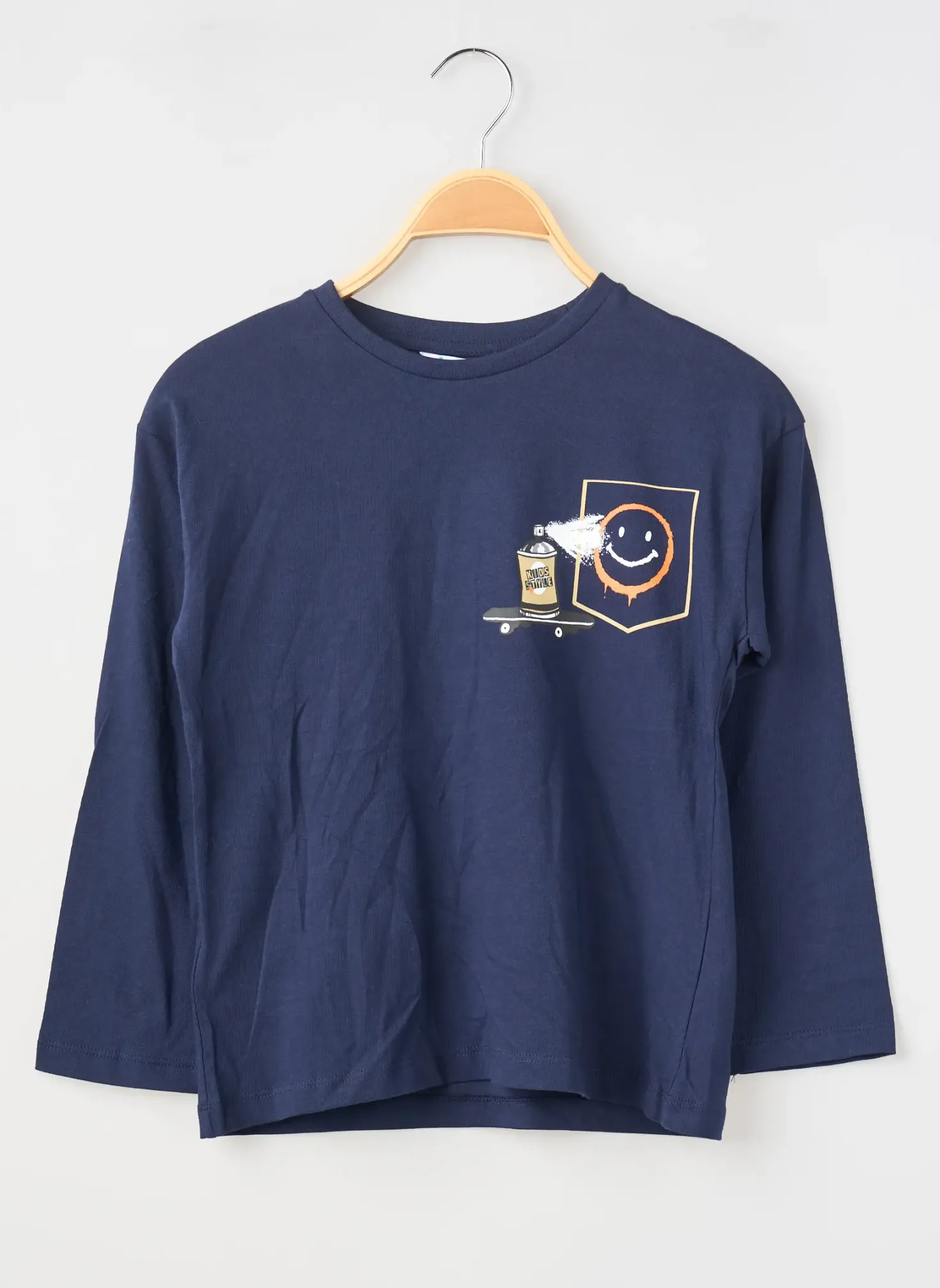 T-shirt Mayoral Bleu Manches Longues