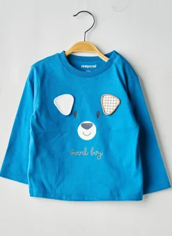 T-shirt Mayoral Bleu Manches Longues