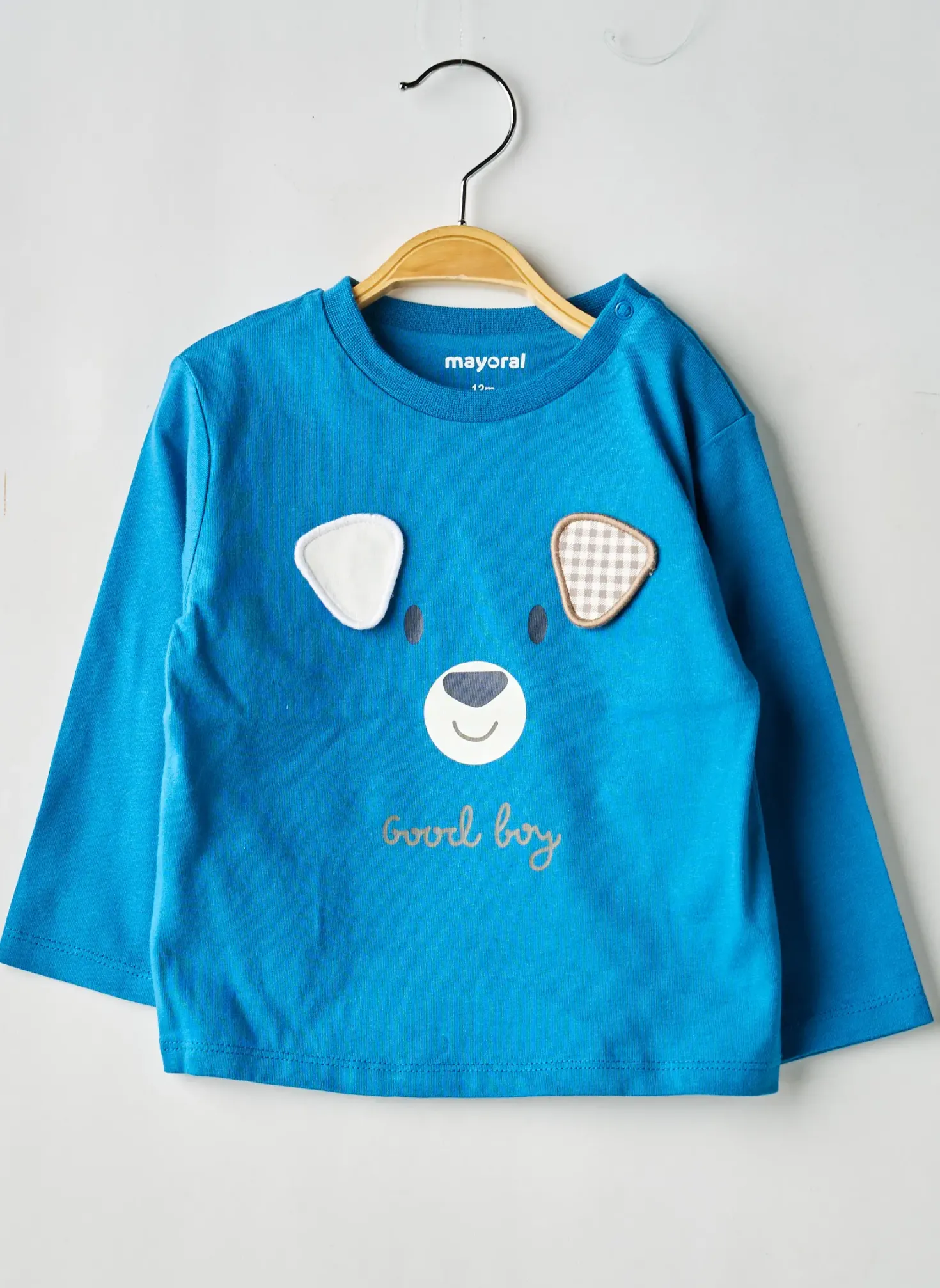 T-shirt Mayoral Bleu Manches Longues