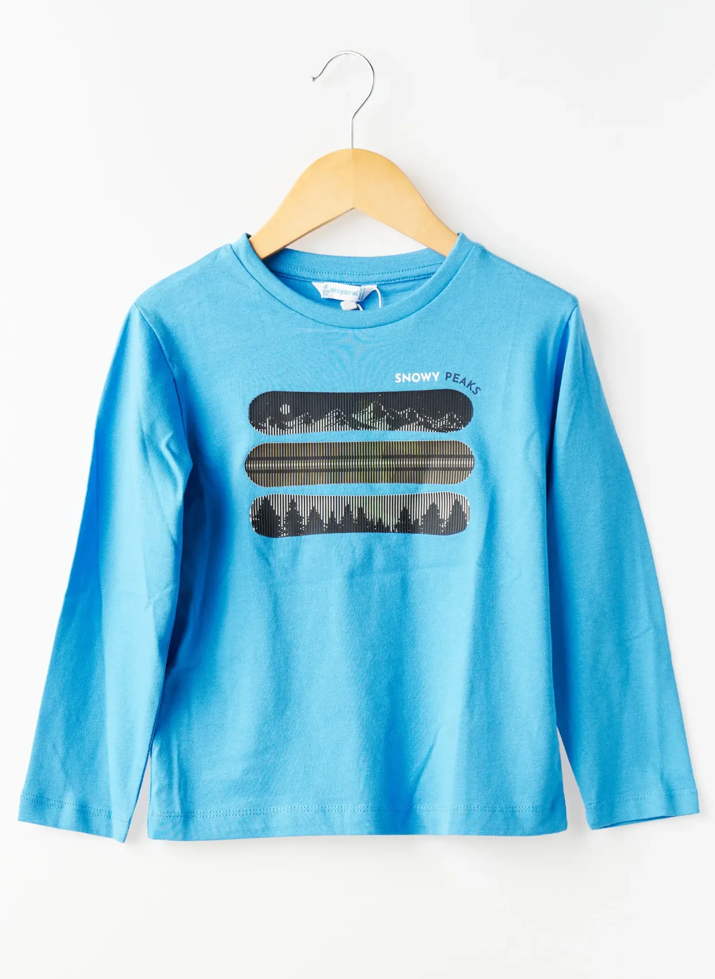 T-shirt Mayoral Bleu Manches Longues