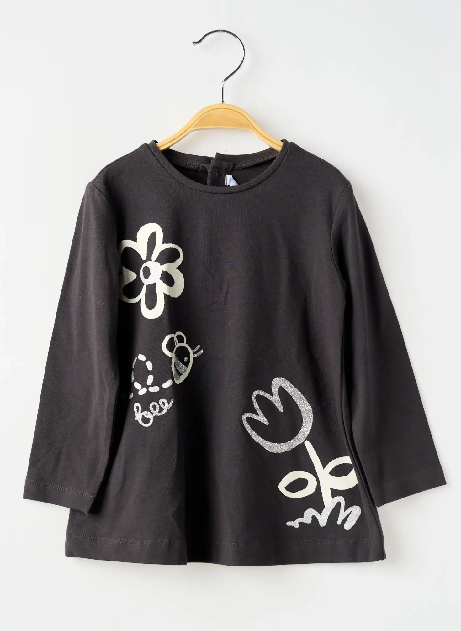 T-shirt Mayoral Noir Manches Longues