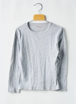 T-shirt Monoprix Gris Manches Longues
