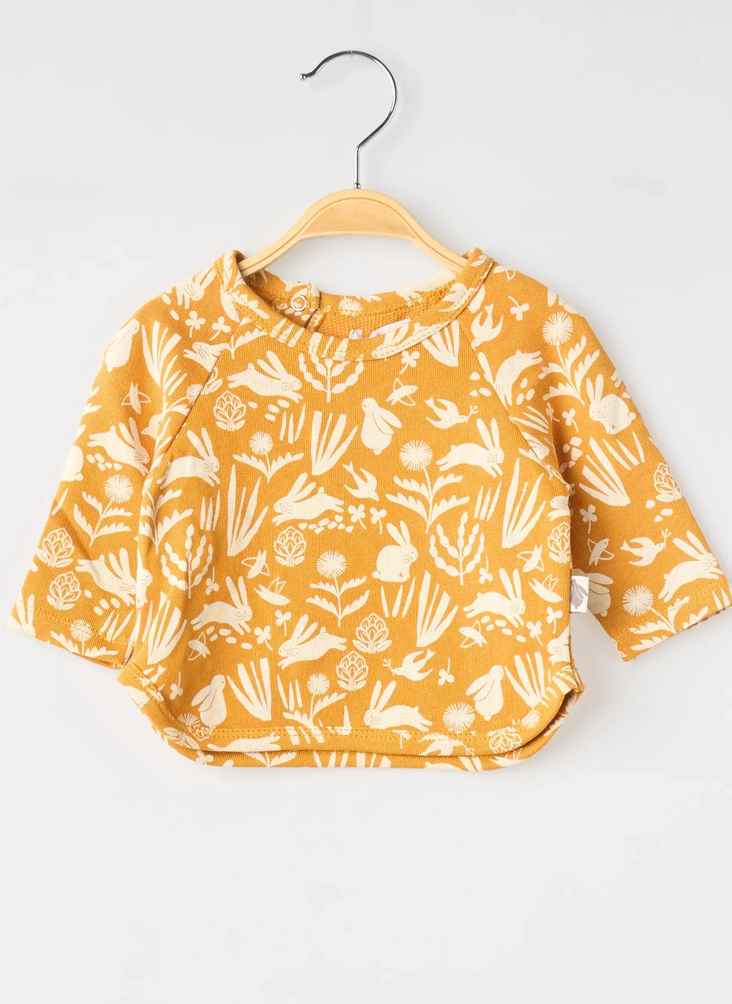 T-shirt Moulin Roty Orange Manches Longues