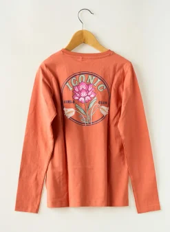 T-shirt Name It Orange Manches Longues
