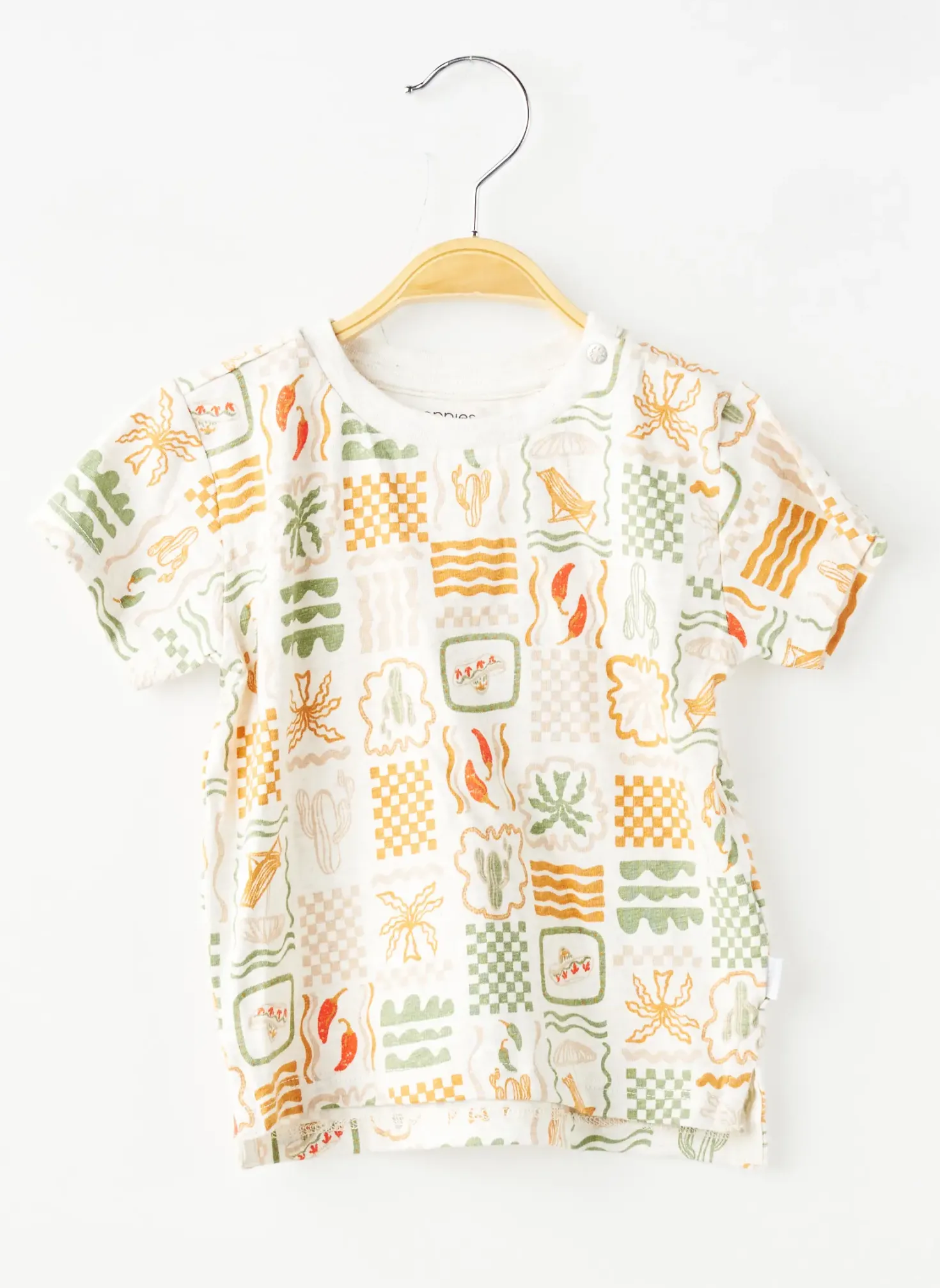 T-shirt Noppies Gris Manches Courtes
