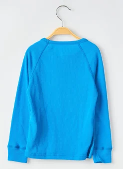 T-shirt Odlo Bleu Manches Longues