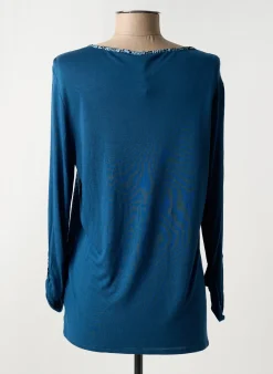 T-shirt Olsen Bleu Manches Longues