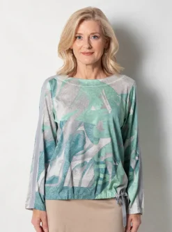 T-shirt Olsen Vert Manches Longues