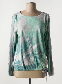 T-shirt Olsen Vert Manches Longues