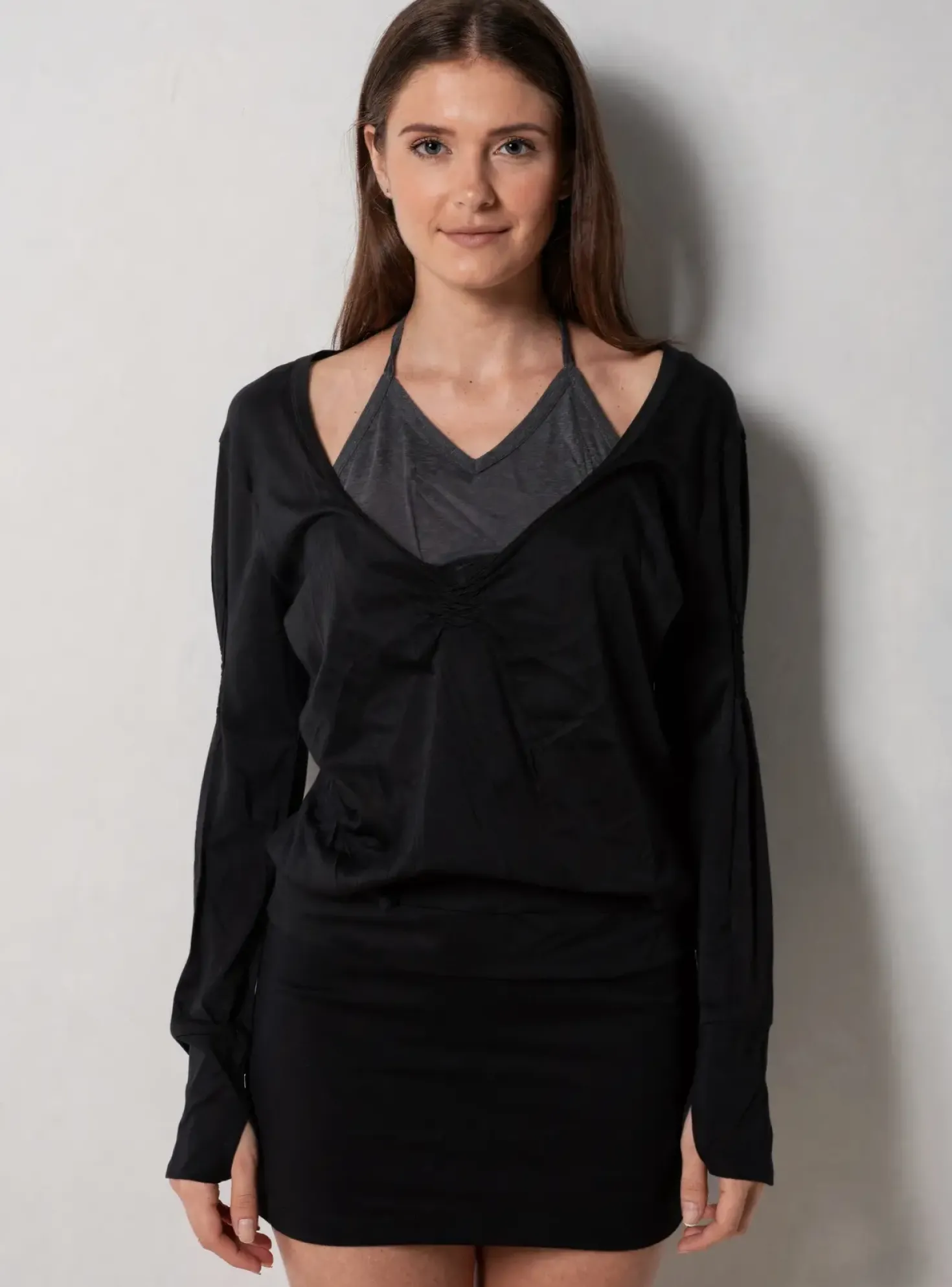 T-shirt Only Noir Manches Longues