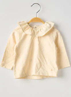 T-shirt Petit Bateau Beige Manches Longues