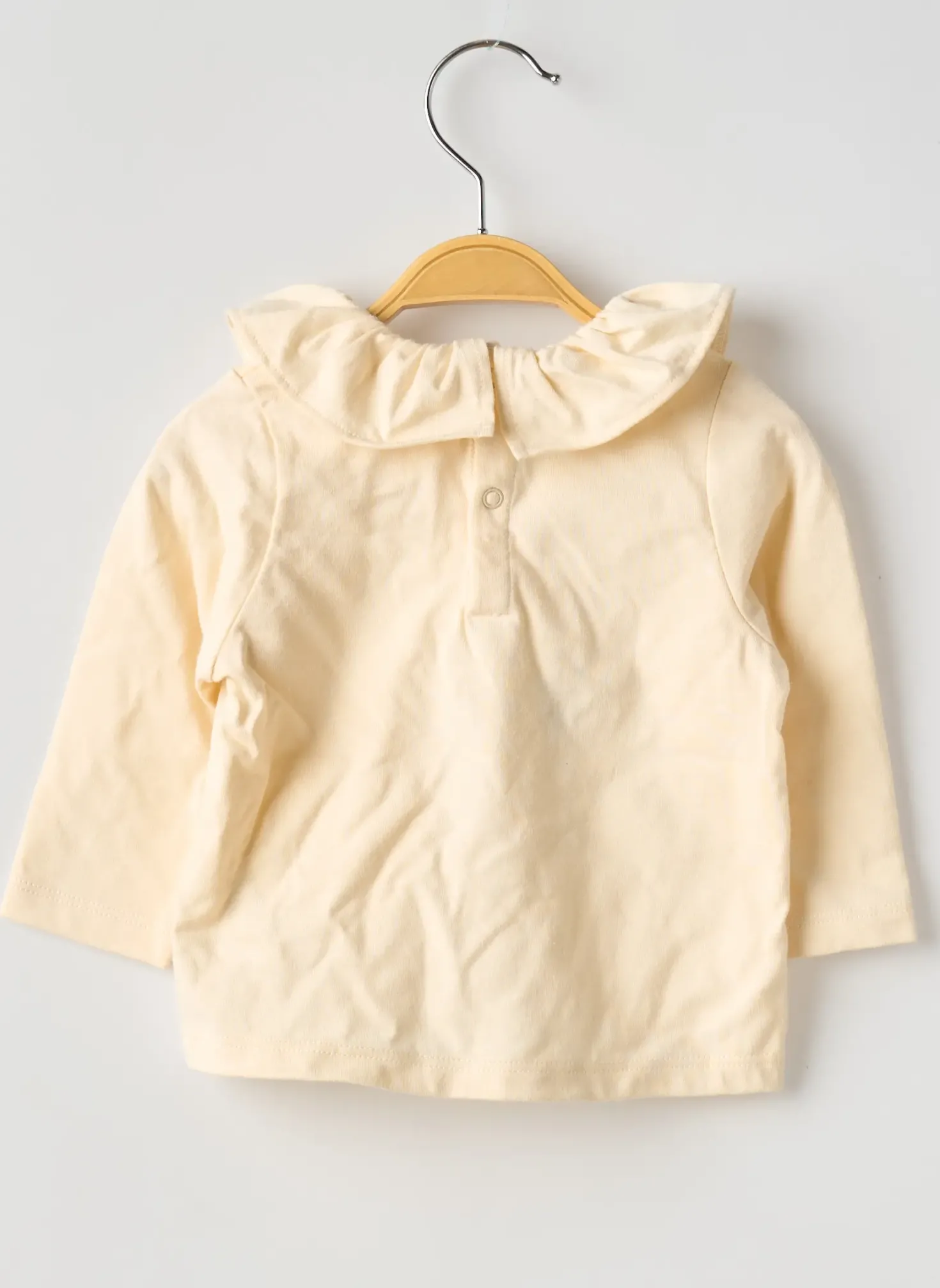 T-shirt Petit Bateau Beige Manches Longues