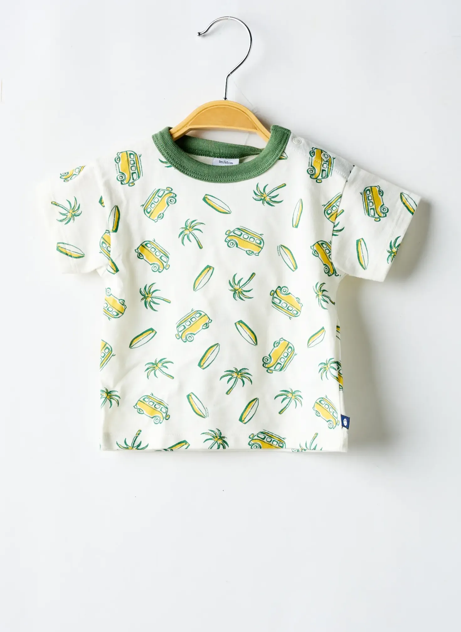 T-shirt Petit Bateau Blanc Manches Courtes