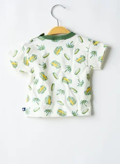 T-shirt Petit Bateau Blanc Manches Courtes