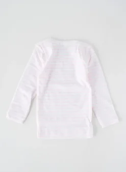 T-shirt Petit Bateau Rose Manches Longues
