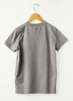 T-shirt Petrol Industries Gris Manches Courtes