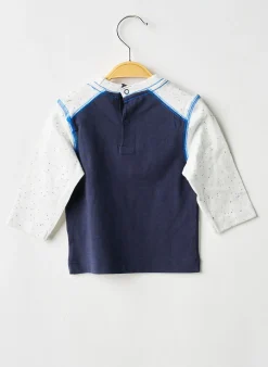 T-shirt 3 Pommes Bleu Manches Longues