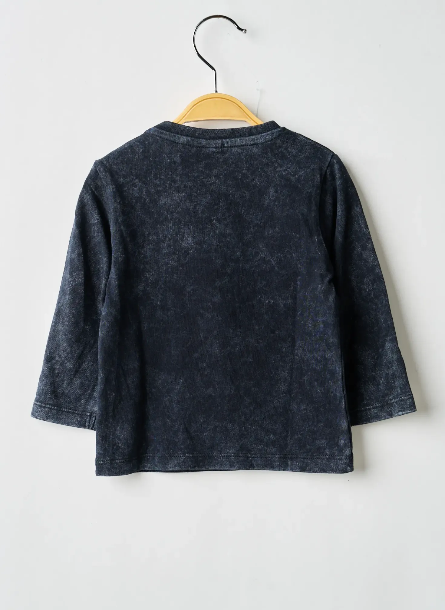 T-shirt 3 Pommes Noir Manches Longues