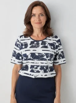 T-shirt Rabe Bleu Manches Courtes