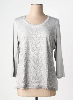 T-shirt Rabe Gris Manches 3/4