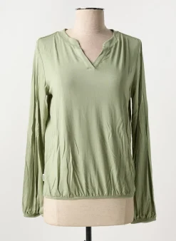 T-shirt Ragwear Vert Manches Longues