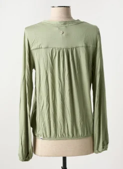 T-shirt Ragwear Vert Manches Longues