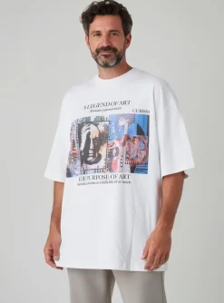 T-shirt Redefined Rebel Blanc