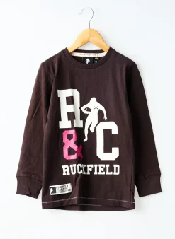 T-shirt Ruckfield Marron Manches Longues