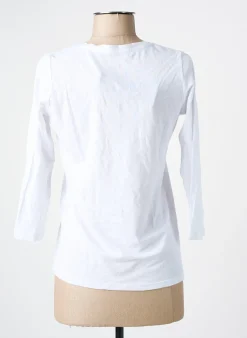 T-shirt School Rag Blanc Manches 3/4