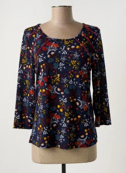 T-shirt Scottage Bleu Manches 3/4
