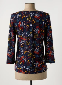 T-shirt Scottage Bleu Manches 3/4
