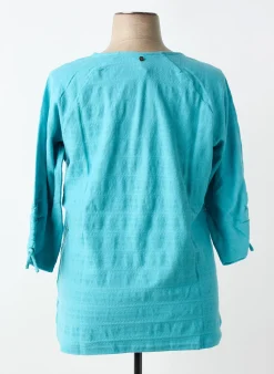 T-shirt Sheego Bleu Manches 3/4